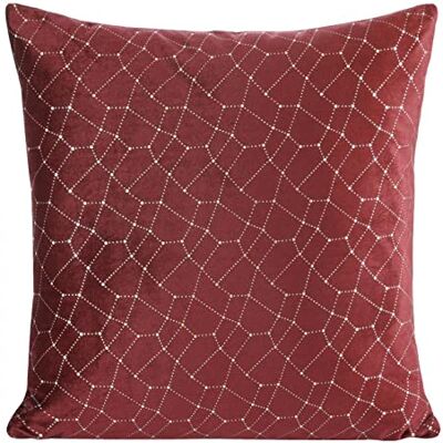 Eurofirany Fundas de cojín, Fundas de sofá, Fundas de cojín Decorativas, Pack Doble, Juego de 2 Fundas de Almohada, Cojines Decorativos, Burdeos, 45 x 45 cm, 2 Eurofirany Fundas de cojín, Fundas de sofá, Fundas de cojín Decorativas, Pack Doble, Juego de 2 Fundas de Almohada, Cojines Decorativos, Burdeos, 45 x 45 cm, 2