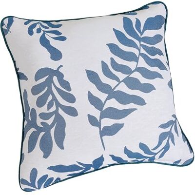 Linder – Cojín tapizado de Tela Upcyclé/Reciclado, Tejido y teñido en Francia, Estilo Natural, Acabado en Ribete – desenfundable, Color Azul Matisse – Dimensiones 45 x 45 cm – Colección Amelie Linder – Cojín tapizado de Tela Upcyclé/Reciclado, Tejido y teñido en Francia, Estilo Natural, Acabado en Ribete – desenfundable, Color Azul Matisse – Dimensiones 45 x 45 cm – Colección Amelie