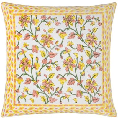 Paoletti Funda de cojín de Terciopelo de algodón Floral Mentera Paoletti Funda de cojín de Terciopelo de algodón Floral Mentera