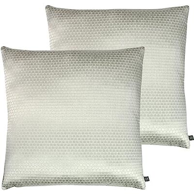 Prestigious Textiles Emboss Cojín con Relleno de Plumas metálicas, Paquete de 2 Unidades Prestigious Textiles Emboss Cojín con Relleno de Plumas metálicas, Paquete de 2 Unidades