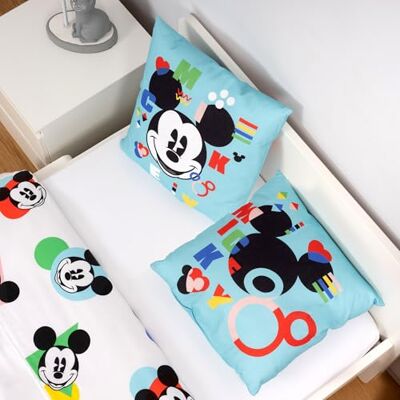 Disney Home Mickey Mouse Cojín Decorativo con Relleno y Cremallera, 40 x 40 cm, cojín Decorativo para sofá, salón y Dormitorio Disney Home Mickey Mouse Cojín Decorativo con Relleno y Cremallera, 40 x 40 cm, cojín Decorativo para sofá, salón y Dormitorio