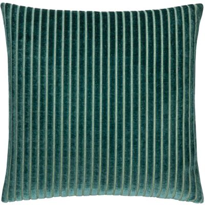 Paoletti Cojín Savoy Stripe Relleno de Plumas: Reversible, de Terciopelo Suave y Texturizado, Decorativo para sofás, Camas y sillones (Verde Azulado 50x50cm) Paoletti Cojín Savoy Stripe Relleno de Plumas: Reversible, de Terciopelo Suave y Texturizado, Decorativo para sofás, Camas y sillones (Verde Azulado 50x50cm)