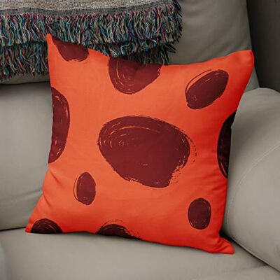 Bonamaison Puntos Fundas para Cojínes, Cotton, Naranja, 43x43 Cm Bonamaison Puntos Fundas para Cojínes, Cotton, Naranja, 43x43 Cm