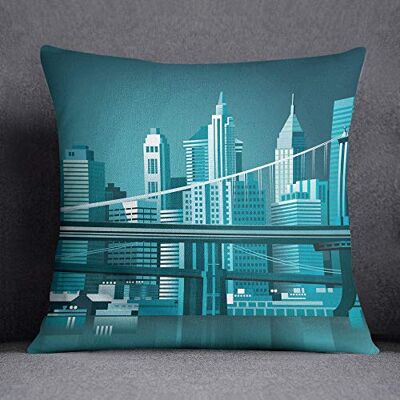 Questo Casa Funda de cojín Decorativa, Funda de cojín, decoración del hogar, para sofá, cafetería, tamaño: 45 x 45 cm, diseñada y Fabricada en Türkiye Questo Casa Funda de cojín Decorativa, Funda de cojín, decoración del hogar, para sofá, cafetería, tamaño: 45 x 45 cm, diseñada y Fabricada en Türkiye