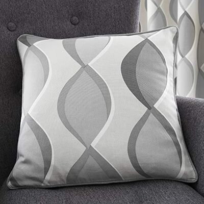 Fusion Lennox Cojín Relleno 100% algodón, 43 x 43 cm, Color Gris Fusion Lennox Cojín Relleno 100% algodón, 43 x 43 cm, Color Gris