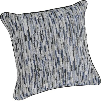 Linder – Cojín Acolchado de Tela Upcyclé/Reciclado, Tejido y teñido en Francia – Acabado Ribeteado – Desenfundable – Color Azul Cobalto – Dimensiones 45 x 45 cm – Colección Basalto Linder – Cojín Acolchado de Tela Upcyclé/Reciclado, Tejido y teñido en Francia – Acabado Ribeteado – Desenfundable – Color Azul Cobalto – Dimensiones 45 x 45 cm – Colección Basalto