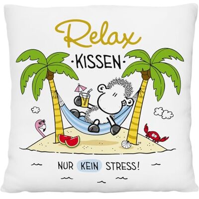 Sheepworld Cojín de Peluche con Texto Relax pequeño cojín Decorativo, 25 cm x 25 cm, 100% poliéster, para Regalo, artículo Decorativo Sheepworld Cojín de Peluche con Texto Relax pequeño cojín Decorativo, 25 cm x 25 cm, 100% poliéster, para Regalo, artículo Decorativo