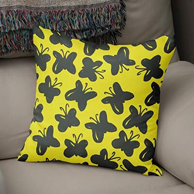 Bonamaison Fundas para Cojínes, Amarillo neón y Humo Funda de Almohada Silla Oficina Cama Decorativa Moderna Decoración del Hogar Habitación, 43x43 Cm Diseñado y Fabricado en Turquía Bonamaison Fundas para Cojínes, Amarillo neón y Humo Funda de Almohada Silla Oficina Cama Decorativa Moderna Decoración del Hogar Habitación, 43x43 Cm Diseñado y Fabricado en Turquía