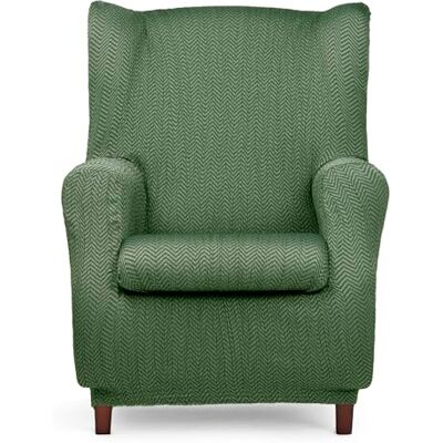 Eysa Luz Funda de sofá elástica para sillón orejero Color Verde Eysa Luz Funda de sofá elástica para sillón orejero Color Verde