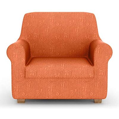 PETTI ARTIGIANI ITALIANI – Funda para sofá, Funda elástica para sofá, Funda para sillón, Naranja, Tejido Jacquard, 100% Fabricado en Italia PETTI ARTIGIANI ITALIANI – Funda para sofá, Funda elástica para sofá, Funda para sillón, Naranja, Tejido Jacquard, 100% Fabricado en Italia