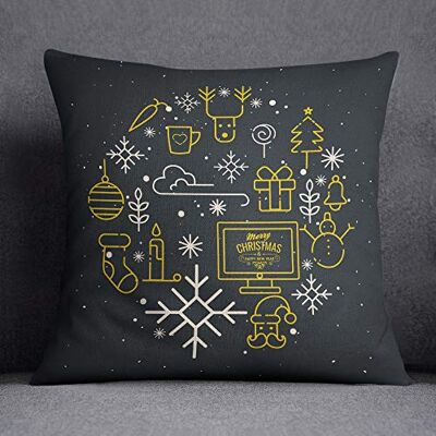 Questo Casa Funda de cojín Decorativa, Funda de cojín, decoración del hogar, para sofá, cafetería, tamaño: 45 x 45 cm, diseñada y Fabricada en Türkiye Questo Casa Funda de cojín Decorativa, Funda de cojín, decoración del hogar, para sofá, cafetería, tamaño: 45 x 45 cm, diseñada y Fabricada en Türkiye