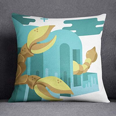 Questo Casa Funda de cojín Decorativa, Funda de cojín, decoración del hogar, para sofá, cafetería, tamaño: 45 x 45 cm, diseñada y Fabricada en la Türkiye Questo Casa Funda de cojín Decorativa, Funda de cojín, decoración del hogar, para sofá, cafetería, tamaño: 45 x 45 cm, diseñada y Fabricada en la Türkiye