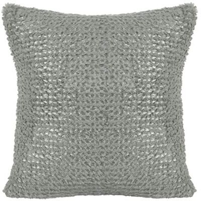 Eurofirany Design91 Funda de cojín Brillante, Suave, Suave, Funda de cojín, decoración para Dormitorio, salón, 2 Unidades, Color Gris + Plateado Eurofirany Design91 Funda de cojín Brillante, Suave, Suave, Funda de cojín, decoración para Dormitorio, salón, 2 Unidades, Color Gris + Plateado