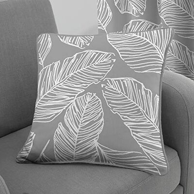 Fusion Matteo Funda de cojín 100% algodón 43 x 43 cm en Gris Fusion Matteo Funda de cojín 100% algodón 43 x 43 cm en Gris