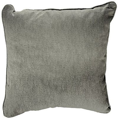 Fusion "La Sorbona, Color Liso Cojín Relleno, algodón, carbón Vegetal, 43 x 43 cm, algodón, Gris Oscuro, 43x43 cm Filled Cushion Fusion "La Sorbona, Color Liso Cojín Relleno, algodón, carbón Vegetal, 43 x 43 cm, algodón, Gris Oscuro, 43x43 cm Filled Cushion