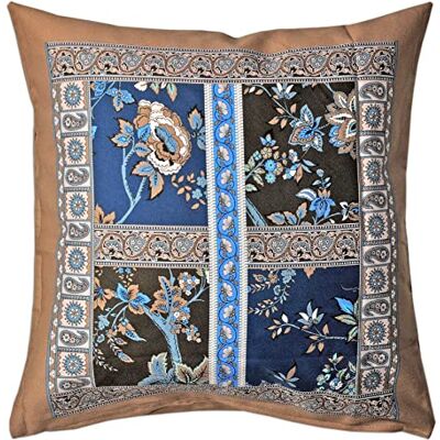 Bassetti Genova B1 Funda de cojín (100% algodón, con Cremallera, 40 x 40 cm), Color Azul Bassetti Genova B1 Funda de cojín (100% algodón, con Cremallera, 40 x 40 cm), Color Azul
