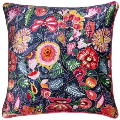 furn. Wylder Funda de Cojín para Sofá, Almohada Decorativa con Ribetes de Terciopelo Floral Glorine furn. Wylder Funda de Cojín para Sofá, Almohada Decorativa con Ribetes de Terciopelo Floral Glorine