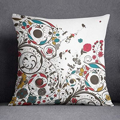 Questo Casa Funda de cojín Decorativa, Funda de cojín, decoración del hogar, para sofá, cafetería, tamaño: 45 x 45 cm, diseñada y Fabricada en Türkiye Questo Casa Funda de cojín Decorativa, Funda de cojín, decoración del hogar, para sofá, cafetería, tamaño: 45 x 45 cm, diseñada y Fabricada en Türkiye