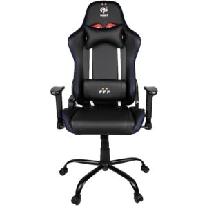 Konix FFF Silla de Oficina Gaming Premium Inclinación del Asiento 150° Cuero de Poliuretano Liso Apoyabrazos Flexibles de Metal Negro Konix FFF Silla de Oficina Gaming Premium Inclinación del Asiento 150° Cuero de Poliuretano Liso Apoyabrazos Flexibles de Metal Negro