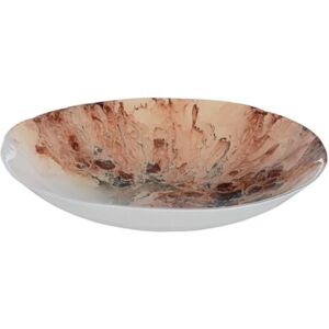 BigBuy Home Centro de Mesa Salmón Cristal 29 x 29 x 5 cm BigBuy Home Centro de Mesa Salmón Cristal 29 x 29 x 5 cm