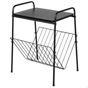 AKTIVE MAX Home Mesa Auxiliar 36x29x46 cm, Peso máximo soportado 5 kg, con revistero de Metal, Estructura metálica Negra, Organización para salón, Oficina, Entrada () AKTIVE MAX Home Mesa Auxiliar 36x29x46 cm, Peso máximo soportado 5 kg, con revistero de Metal, Estructura metálica Negra, Organización para salón, Oficina, Entrada ()