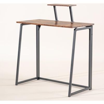 FurnitureR Mesa de Escritorio Plegable para Espacios pequeños, Mesa para Ordenador portátil con Soporte de Pantalla, Estante Superior extraíble, Escritorio Plegable para el Trabajo, 80 x 40 x 74 cm FurnitureR Mesa de Escritorio Plegable para Espacios pequeños, Mesa para Ordenador portátil con Soporte de Pantalla, Estante Superior extraíble, Escritorio Plegable para el Trabajo, 80 x 40 x 74 cm
