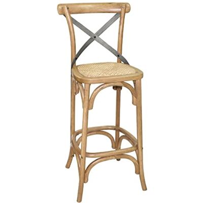Bolero Taburete de madera con respaldo para bar, cocina, desayuno Bolero Taburete de madera con respaldo para bar, cocina, desayuno