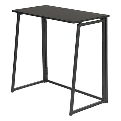 FurnitureR Escritorio de Ordenador Plegable, fácil de Transportar y Guardar, Compacto, fácil de Plegar y Mover, Ideal para salón o Espacio reducido, Negro, 80 x 40 x 74 cm FurnitureR Escritorio de Ordenador Plegable, fácil de Transportar y Guardar, Compacto, fácil de Plegar y Mover, Ideal para salón o Espacio reducido, Negro, 80 x 40 x 74 cm