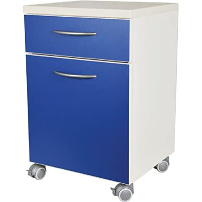 GIMA Mesa De Noche Con Cajón Azul GIMA Mesa De Noche Con Cajón Azul