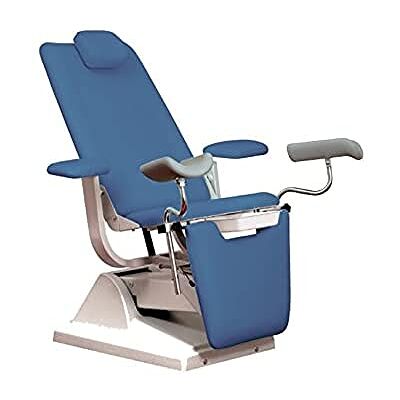GIMA Euroclinic S.r.l. Parigi Gynex Silla de cama con soporte para rollo (color azul claro) GIMA Euroclinic S.r.l. Parigi Gynex Silla de cama con soporte para rollo (color azul claro)