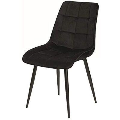 Selsey Silla tapizada, Negro, 91 x 50 x 49 Selsey Silla tapizada, Negro, 91 x 50 x 49