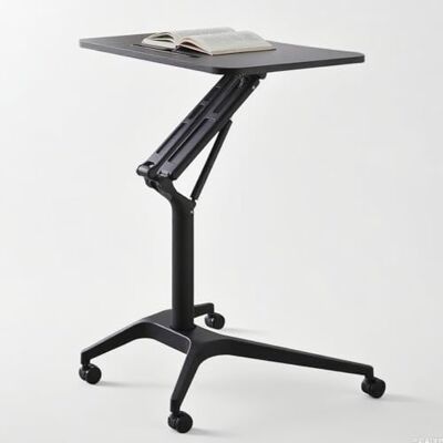 Generic Escritorio móvil multifuncional con podio, escritorio for computadora portátil de pie, estación de trabajo con ruedas y altura ajustable, atril portátil for trabajar sentado o de pie(Black) Generic Escritorio móvil multifuncional con podio, escritorio for computadora portátil de pie, estación de trabajo con ruedas y altura ajustable, atril portátil for trabajar sentado o de pie(Black)