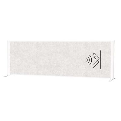 MAUL connecto Separador acústico de Mesa (160 x 50 cm, para Escritorio, aparador, Separador de Habitaciones con pies, Fieltro acústico (4000 g/m²) como protección Visual y Aislamiento acústico MAUL connecto Separador acústico de Mesa (160 x 50 cm, para Escritorio, aparador, Separador de Habitaciones con pies, Fieltro acústico (4000 g/m²) como protección Visual y Aislamiento acústico