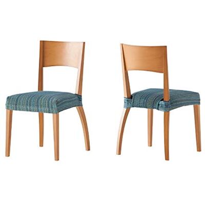 Martina Home Pack de 2 Fundas de Asiento para Silla Modelo MEJICO, Color Azul, Medida 40-50 cm Ancho. Martina Home Pack de 2 Fundas de Asiento para Silla Modelo MEJICO, Color Azul, Medida 40-50 cm Ancho.