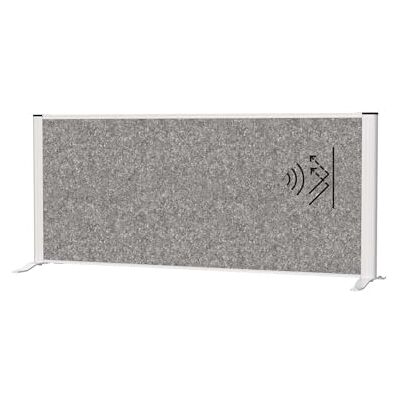 MAUL connecto Separador acústico de Mesa (120 x 50 cm, para Escritorio, aparador, Separador de Habitaciones con pies, Fieltro acústico (4000 g/m²) como protección Visual y Aislamiento acústico MAUL connecto Separador acústico de Mesa (120 x 50 cm, para Escritorio, aparador, Separador de Habitaciones con pies, Fieltro acústico (4000 g/m²) como protección Visual y Aislamiento acústico