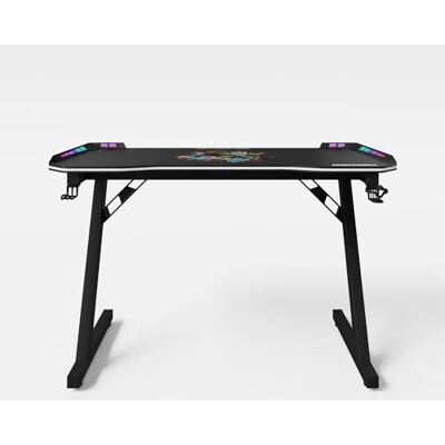 Mesa de juego Minecraft de roba - 120x60x74cm - negro - metal/madera/plástico Mesa de juego Minecraft de roba - 120x60x74cm - negro - metal/madera/plástico