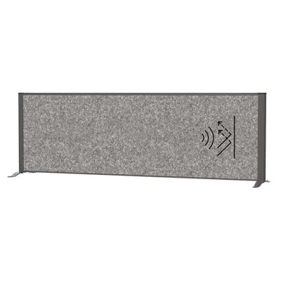 MAUL connecto Separador acústico de Mesa (160 x 50 cm, para Escritorio, aparador, Separador de Habitaciones con pies, Fieltro acústico (4000 g/m²) como protección Visual y Aislamiento acústico MAUL connecto Separador acústico de Mesa (160 x 50 cm, para Escritorio, aparador, Separador de Habitaciones con pies, Fieltro acústico (4000 g/m²) como protección Visual y Aislamiento acústico