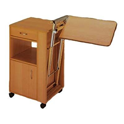 GIMA madera mesita de noche altura ajustable GIMA madera mesita de noche altura ajustable