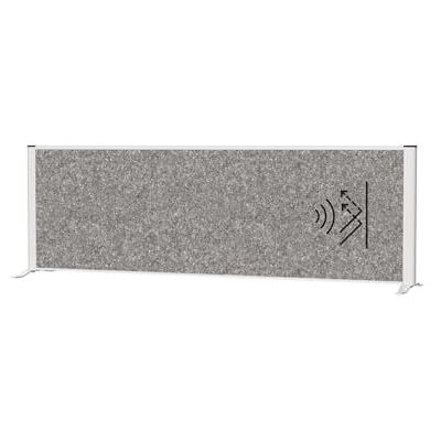 MAUL connecto Separador acústico de Mesa (160 x 50 cm, para Escritorio, aparador, Separador de Habitaciones con pies, Fieltro acústico (4000 g/m²) como protección Visual y Aislamiento acústico MAUL connecto Separador acústico de Mesa (160 x 50 cm, para Escritorio, aparador, Separador de Habitaciones con pies, Fieltro acústico (4000 g/m²) como protección Visual y Aislamiento acústico