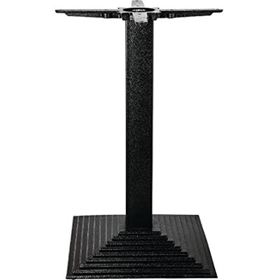 Bolero hierro fundido Step cuadrado mesa Base, negro Bolero hierro fundido Step cuadrado mesa Base, negro