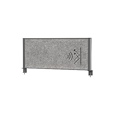 MAUL Mampara de mesa connecto acústica antracita con pinza MAUL Mampara de mesa connecto acústica antracita con pinza