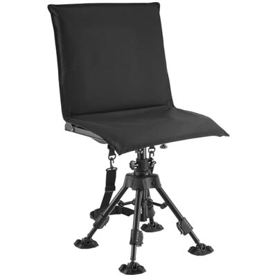 VEVOR Silla de Caza Giratoria Silenciosa de 360°, Plegable y Portátil, con Estructura de Acero Resistente, Asiento Tipo Taburete, con Funda, Patas Giratorias Antihundimiento, Altura Ajustable VEVOR Silla de Caza Giratoria Silenciosa de 360°, Plegable y Portátil, con Estructura de Acero Resistente, Asiento Tipo Taburete, con Funda, Patas Giratorias Antihundimiento, Altura Ajustable