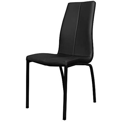 Selsey Silla de Comedor, Negro, 43,5 x 57 x 95 Selsey Silla de Comedor, Negro, 43,5 x 57 x 95