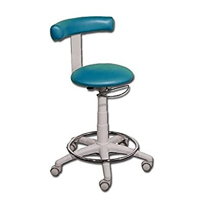 GIMA Euroclinic Taburete con anilla (metal), color azul GIMA Euroclinic Taburete con anilla (metal), color azul