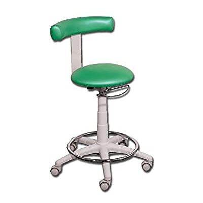 GIMA Euroclinic Taburete con anillo, color verde GIMA Euroclinic Taburete con anillo, color verde