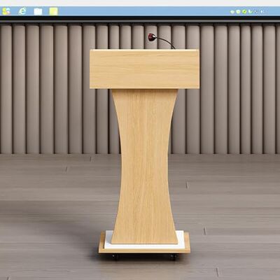 Generic Atril de madera con soporte for podio, púlpito de pie for recepción de clientes, soporte for micrófono, escritorio for aulas, conferencias, iglesias y oficinas.(B2) Generic Atril de madera con soporte for podio, púlpito de pie for recepción de clientes, soporte for micrófono, escritorio for aulas, conferencias, iglesias y oficinas.(B2)