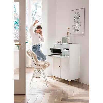 Schildmeyer Escritorio a Base de Madera, Color Blanco, 65,2 x 39 x 101,7 cm Schildmeyer Escritorio a Base de Madera, Color Blanco, 65,2 x 39 x 101,7 cm
