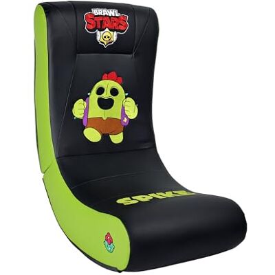 Subsonic Mecedora Gaming Brawl Stars Spike, Silla Ergonómica con Licencia Oficial, Piel Sintética Negra y Verde, Plegable, con Reposacabezas, para Salón y Dormitorio Subsonic Mecedora Gaming Brawl Stars Spike, Silla Ergonómica con Licencia Oficial, Piel Sintética Negra y Verde, Plegable, con Reposacabezas, para Salón y Dormitorio