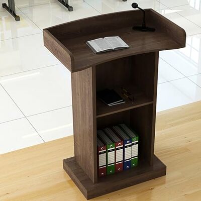 Generic Atril de madera con almacenamiento, atril de pie for hablar, atriles y podios profesionales, for iglesias, oficinas, escuelas, conferencias, restaurantes y reuniones.(A) Generic Atril de madera con almacenamiento, atril de pie for hablar, atriles y podios profesionales, for iglesias, oficinas, escuelas, conferencias, restaurantes y reuniones.(A)