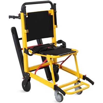 GIMA Silla plegable para escaleras, con forma ergonómica y estructura de aleación de aluminio, 131 x 50 x 155 cm, GIMA Silla plegable para escaleras, con forma ergonómica y estructura de aleación de aluminio, 131 x 50 x 155 cm,